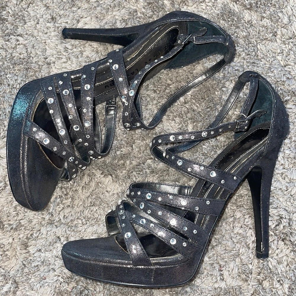 Chinese Laundry strappy rhinestone heels!